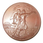 Памятная настольная медаль Лауреату второго фестиваля ленинградской молодежи