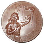 Памятная настольная медаль VI Всемирный фестиваль молодежи и студентов