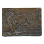 Памятная настольная медаль Последнее подполье В.И.Ленина близ станции Сестрорецк 17 июля 1917г.