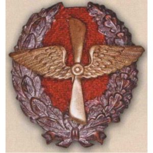 Нагрудный знак «Красного военного летчика». 1917 - 18 гг.