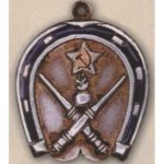 Спортивный нагрудный жетон РККА. 1928 г.