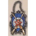 Спортивный нагрудный жетон РККА. 20-е годы, серебро