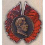 Знак (жетон) с изображением Сталина. 30-е гг.