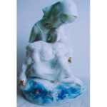 Статуетка заводу Червоний фарфорист Оленка з козенятком