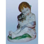 Статуетка дівчина з собакою