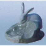 Статуетка Попільничка "Зайчик з капустою"