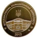 Медаль НБУ 10 лет Международному гуманитарному университету. Одесса 2012 год