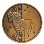 Медаль НБУ. Знаки зодиака. Овен