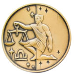 Медаль НБУ. Знаки зодиака. Весы