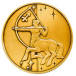 Медаль НБУ. Знаки зодиака. Стрелец