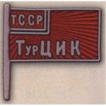 Нагрудный знак «Член ЦИК Туркестанской ССР». 1920 — 24 гг.