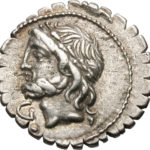 Серебряный Республиканский Денарий Луция Корнелия Сципиона Азиатского, 106 год до н.э.