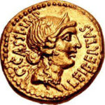 Золотой ауреус, Гней Лентул, 76-74 год до н.э.