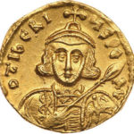 Золотой солид Византии, Тиверий III, 698-705 год