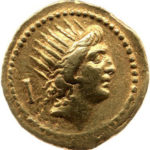 Золотой ауреус, Паблий Клодий, 42 год до н.э.