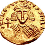Золотой солид Византии, Феодосий III, 715-717 год