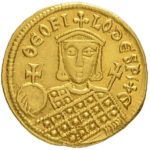 Золотой солид Византии, Михаил II Травл, 820-829 год