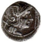 Серебряный Республиканский Денарий Анонимного выпуска, 211-208 год до н.э.