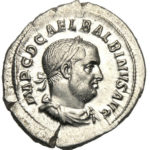 Серебряный Денарий Цезаря Децима Целия Кальвина Бальбина Пия Августа, 238 год
