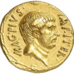 Золотой ауреус, Секст Помпей Магн, 42-38 год до н.э.