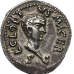 Серебряный Денарий Луция Клодия Макра, 68 год