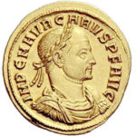 Золотой ауреус, Цезарь Марк Аврелий Кар Август, 282-283 год