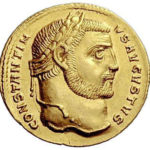 Золотой ауреус, Цезарь Марк Флавий Валерий Констанций I Август, 305-306 год