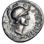 Серебряный Республиканский Денарий Гнея Помпея Великого, 71 год до н.э.