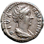 Серебряный Денарий Анния Галерии Фаустины, 161-175 год