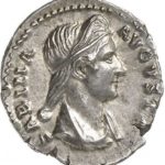 Серебряный Денарий Вибии Сабины, 117-137 год