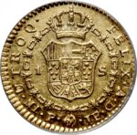 Золотая монета 1 Эскудо (1 Escudo) Колумбия