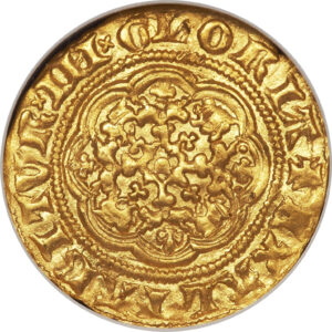 Золотая монета ¼ Noble (1/4 нобли) Великобритания