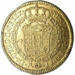 Золотая монета 4 Эскудо (4 Escudos) Колумбия