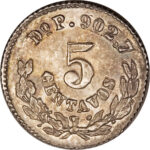 Серебряная монета 5 Сентаво (5 Centavos) Мексика