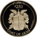 Золота монета 250 доларів Віргінських островів