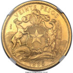 Золота монета 20 Песо (20 Pesos) Чилі