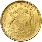 Золота монета 100 Песо (100 Pesos) Чилі