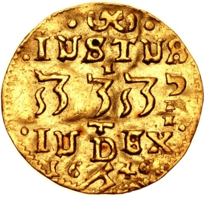 Золотая монета ¼ Дуката (¼ Ducat) Дания