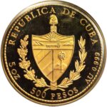 Золота монета 500 Песо (500 Pesos) Куба.
