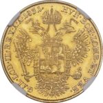 Золота монета 1 зманена Австро-Угорщини