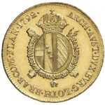 Золота монета півсоверена Австро-Угорщині.