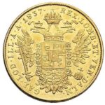Золота монета півсоврано Австро-Угорщини