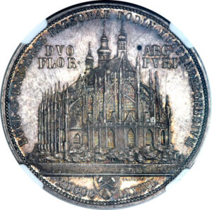 Серебряная монета 2 Гульдена (2 Guldens) Австро-Венгрия