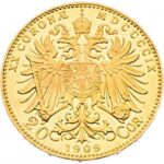 Золота монета 20 крон Австро-Угорщини.