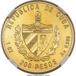 Золота монета 200 Песо (200 Pesos) Куба