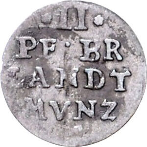 Серебряная монета 2 Пфеннига (2 Pfennig) Германия