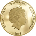 Золота монета 20 Доларів Островів Кука