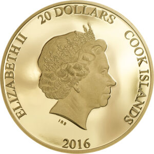 Золотая монета 20 Долларов Островов Кука