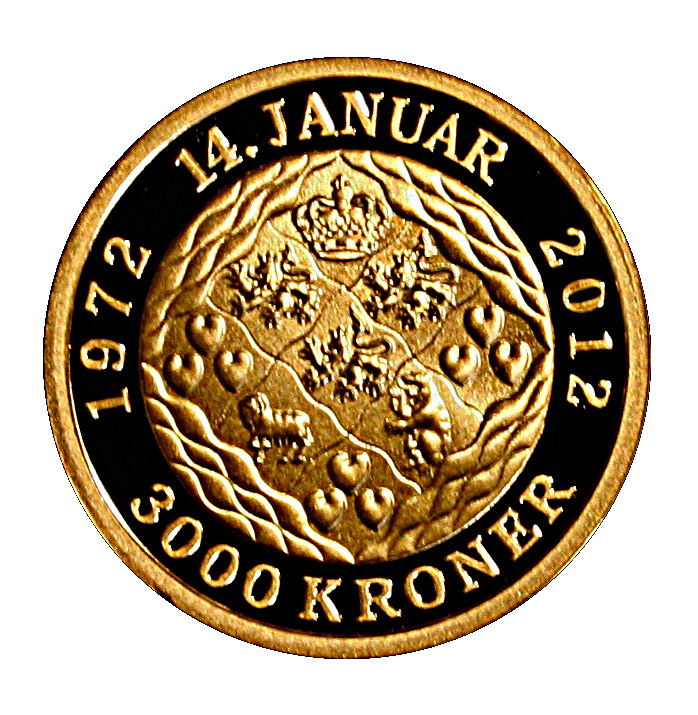Золотая монета 3000 Крон (3000 Kroner) Дания