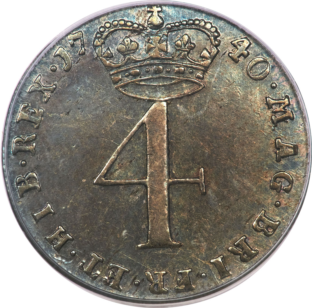 Серебряная монета 4 Пенса (4 Pence) Великобритания